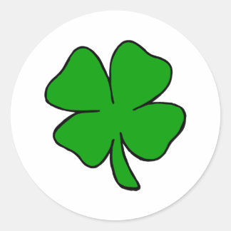 Irish Shamrock Ronde Sticker