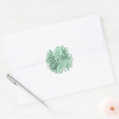 Irish Shamrock Ronde Sticker (Envelop)