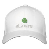 Irish shamrock slainte St Patrick's Geborduurde Pet (Voorkant)