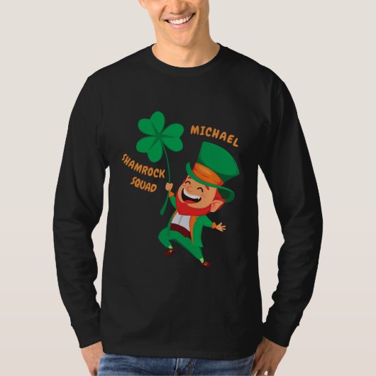 Irish Shamrock Squad Leprechauns T-shirt (Voorkant)