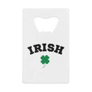 Irish Shamrock St Patrick's Creditkaart Flessenopener
