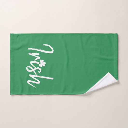 Irish Shamrock St Patricks Day Bad Handdoek (Handdoek)