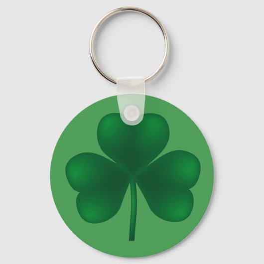Irish Shamrock St Patricks Day Basic Sleutelhanger (Voorkant)