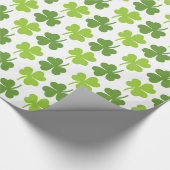 Irish Shamrock St. Patrick's Day Cadeaupapier (Hoek)