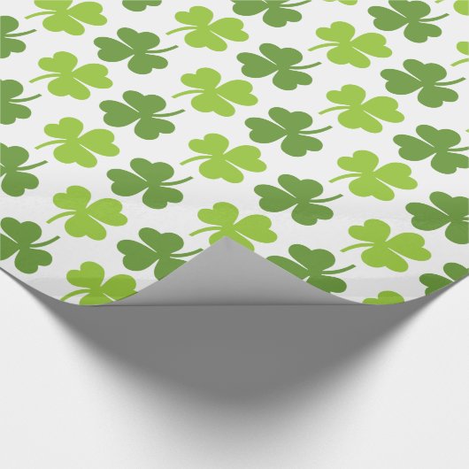 Irish Shamrock St. Patrick's Day Cadeaupapier (Hoek)