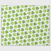 Irish Shamrock St. Patrick's Day Cadeaupapier (Vlak)