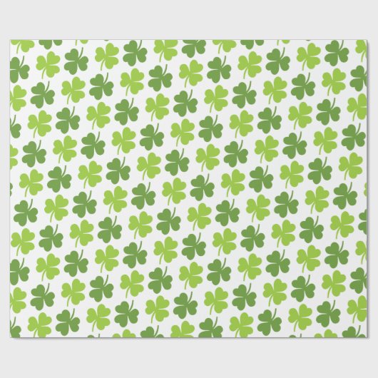 Irish Shamrock St. Patrick's Day Cadeaupapier (Vlak)