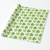 Irish Shamrock St. Patrick's Day Cadeaupapier (Uitgerold)