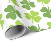Irish Shamrock St. Patrick's Day Cadeaupapier (Rol Hoek)