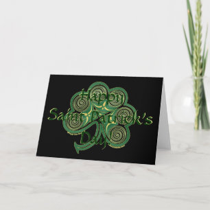 Irish Shamrock St. Patrick's Day Card Kaart