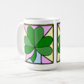 IRISH SHAMROCK -ST.PATRICK'S DAY COFFEE MOK (Voorkant links)