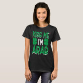 Irish Shamrock St Patricks Day Drinking UAE Kiss M T-shirt (Voorkant volledig)