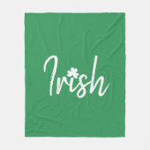 Irish Shamrock St Patricks Day Fleece Deken (Voorkant)