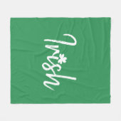 Irish Shamrock St Patricks Day Fleece Deken (Voorkant (Horizontaal))