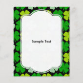 Irish Shamrock St. Patrick's Day Flyer (Voorkant)