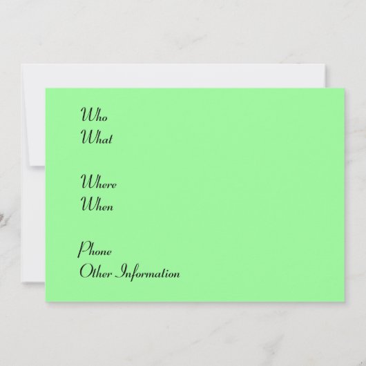 Irish Shamrock St. Patrick's Day Gold Glitter Kaart (Achterkant)