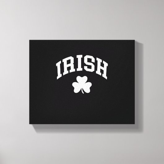 Irish Shamrock St Patricks Day Ireland Pride Irish Canvas Afdruk (Voorkant)
