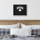 Irish Shamrock St Patricks Day Ireland Pride Irish Canvas Afdruk (Insitu (Slaapkamer))