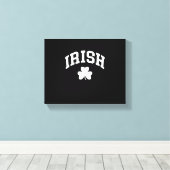Irish Shamrock St Patricks Day Ireland Pride Irish Canvas Afdruk (Insitu (Houten vloer))
