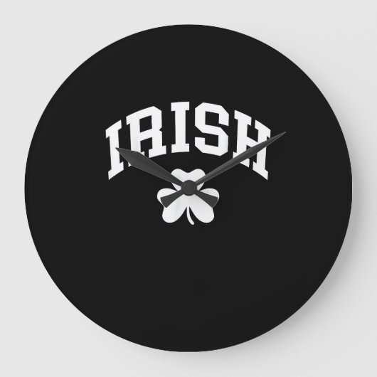 Irish Shamrock St Patricks Day Ireland Pride Irish Grote Klok (Voorkant)