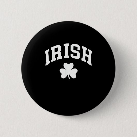 Irish Shamrock St Patricks Day Ireland Pride Irish Ronde Button 5,7 Cm (Voorkant)