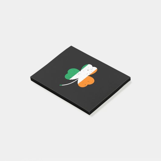 Irish Shamrock St Patrick's Day Post-it® Notes (Schuin)