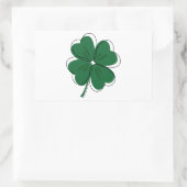 Irish Shamrock & St. Patrick's Day Rechthoekige Sticker (Tas)