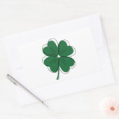 Irish Shamrock & St. Patrick's Day Rechthoekige Sticker (Envelop)