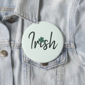 Irish Shamrock St Patricks Day Ronde Button 4,0 Cm (In situ)
