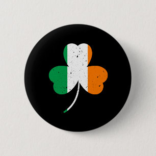 Irish Shamrock St Patrick's Day Ronde Button 5,7 Cm