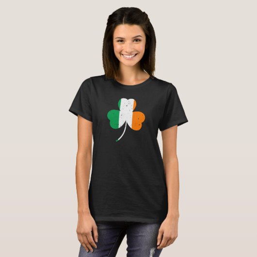 Irish Shamrock St Patrick's Day T-shirt (Voorkant volledig)