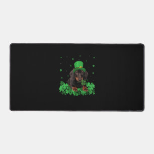 Irish Shamrock St Patrick's Day Teckel Cool T-S Bureaumat