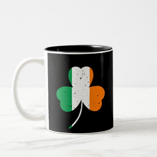 Irish Shamrock St Patrick's Day Tweekleurige Koffiemok (Links)