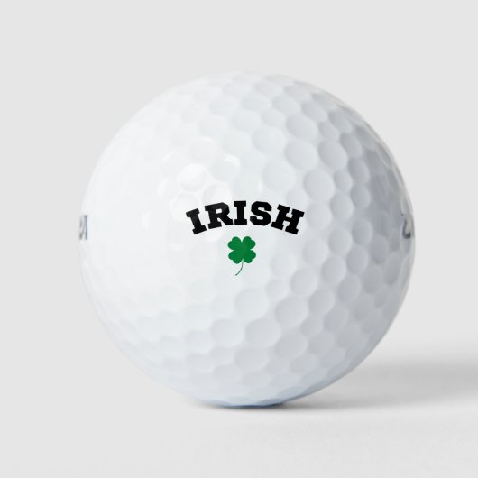 Irish Shamrock St Patrick's Golfballen (Voorkant)