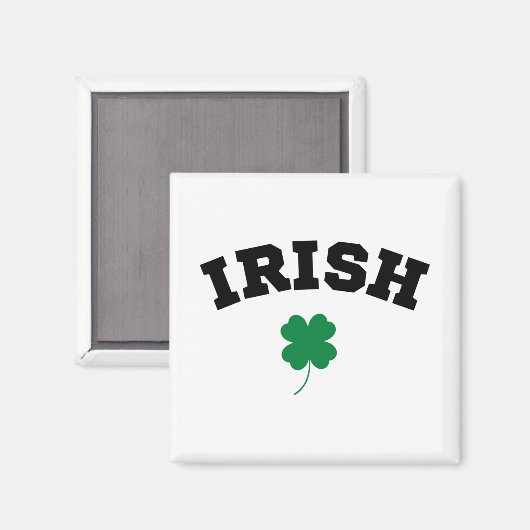 Irish Shamrock St Patrick's Magneet (Voorkant / Achterkant)
