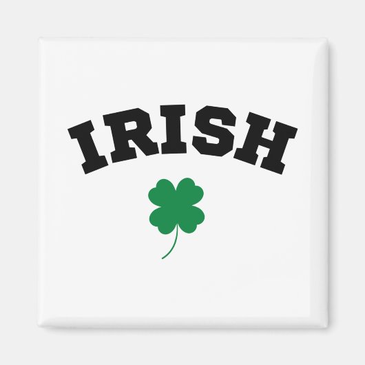 Irish Shamrock St Patrick's Magneet (Voorkant)