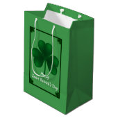 Irish Shamrock St Patricks MGB Medium Cadeauzakje (Achterkant Gekanteld)