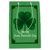 Irish Shamrock St Patricks MGB Medium Cadeauzakje (Voorkant)