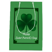 Irish Shamrock St Patricks MGB Medium Cadeauzakje (Achterkant)