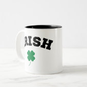 Irish Shamrock St Patrick's Tweekleurige Koffiemok (Voorkant links)