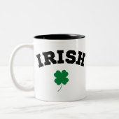 Irish Shamrock St Patrick's Tweekleurige Koffiemok (Links)