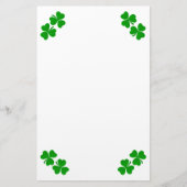 Irish Shamrock Stationery Briefpapier (Voorkant)