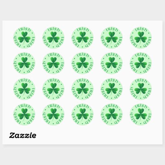 Irish Shamrock Sticker (Vel)