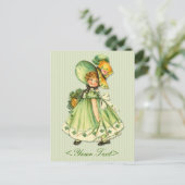 Irish Shamrock Stroll Briefkaart (Staand voorkant)