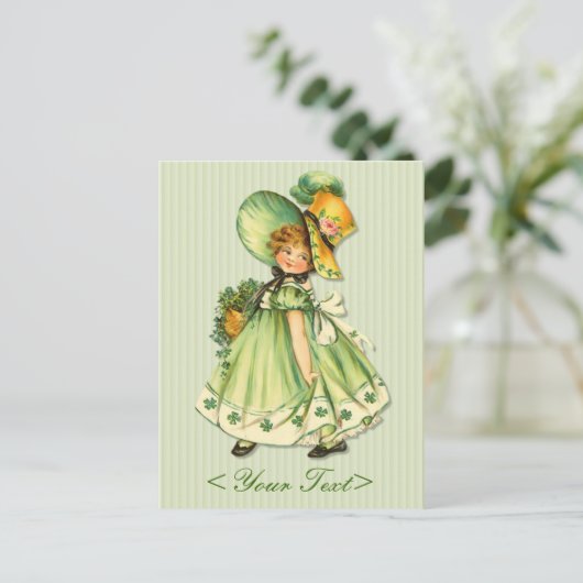 Irish Shamrock Stroll Briefkaart (Staand voorkant)