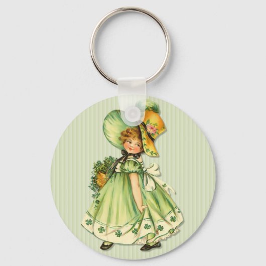 Irish Shamrock Stroll Sleutelhanger (Voorkant)