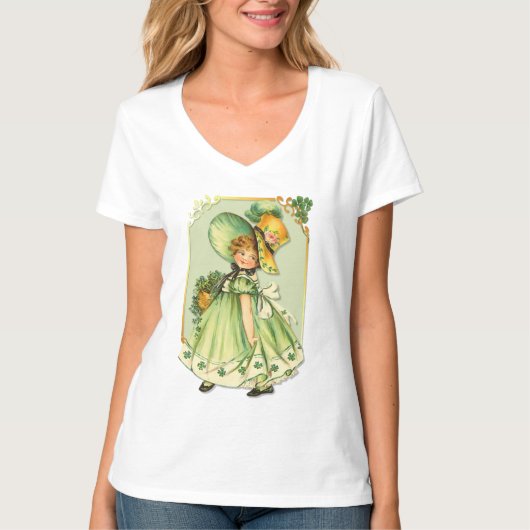 Irish Shamrock Stroll T-shirt (Voorkant)