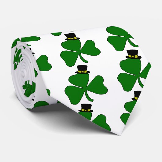 Irish Shamrock Stropdas (Opgerold)