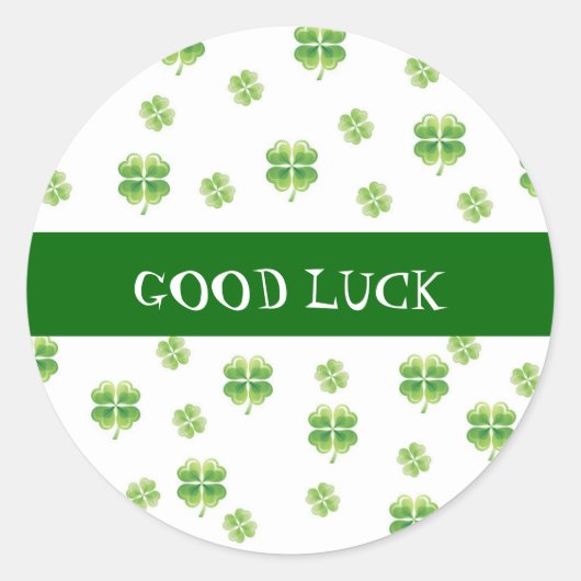 Irish Shamrock Succes Stickers (Voorkant)
