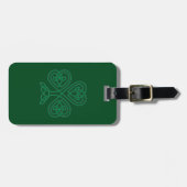 IRISH SHAMROCK SYMBOL BAGAGELABEL (Voorkant horizontaal)